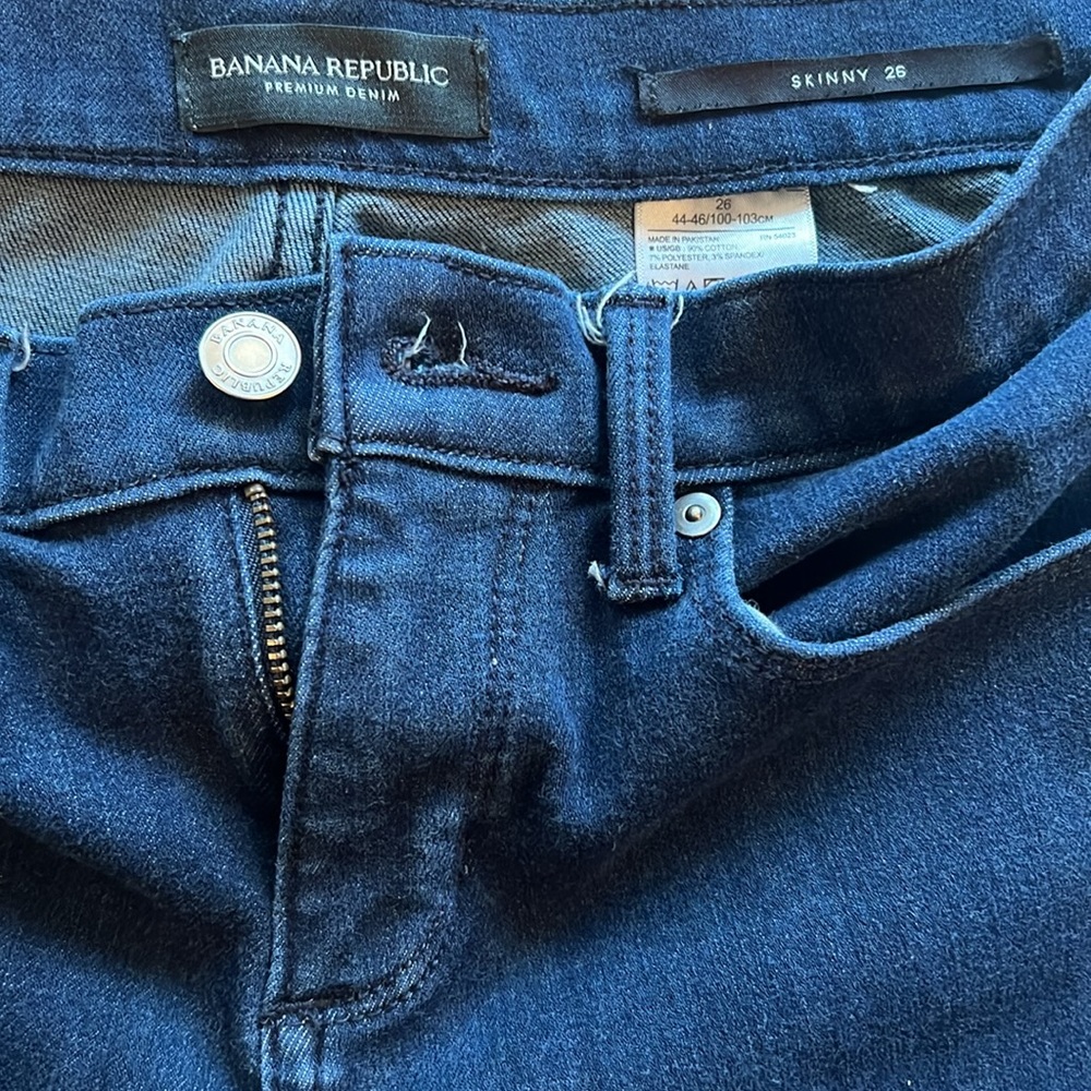 Banana‎ Republic Premium Denim Skinny Jeans Women’s Size 26 Dark Wash